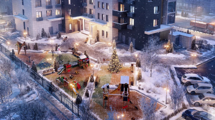 с 28 декабря 2022 года по 28 февраля 2023 года Партия «Единая Россия» проводит Всероссийский конкурс «Лучший зимний двор России» - фото - 1